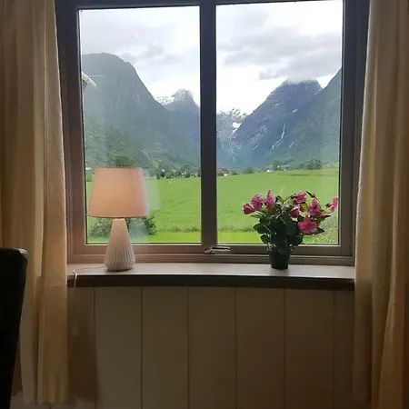 Glacier And Waterfall View Briksdalsbre