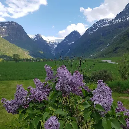 Glacier And Waterfall View